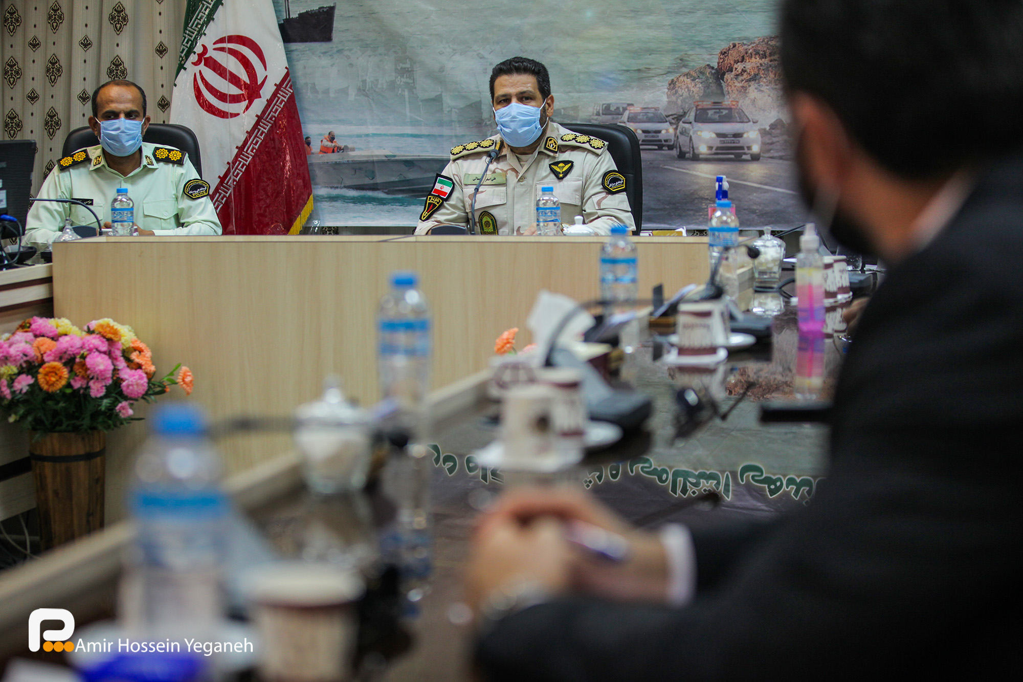 گزارش تصویری/نشست خبری فرمانده انتظامی و پایگاه دریابانی کیش به مناسبت هفته ناجا